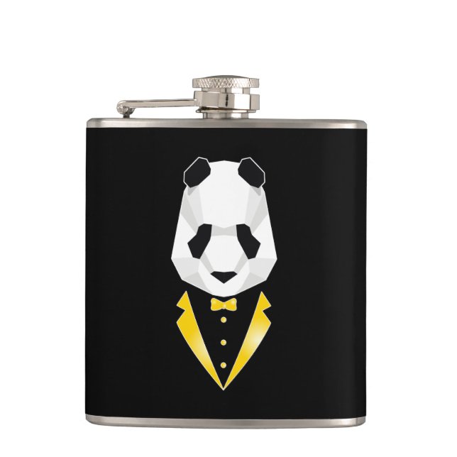 Luxury Panda Hip Flask (Front)