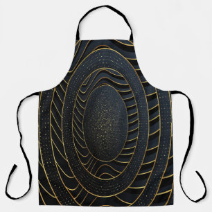 Luxury paper cut backgrounds with golden line and  apron
