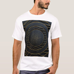 Luxury Paper Cut Golden Backgrounds. T-Shirt