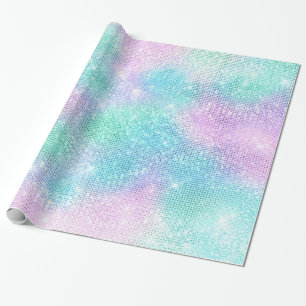 LUXURY PASTEL GLITTER SPLATTER WRAPPING PAPER