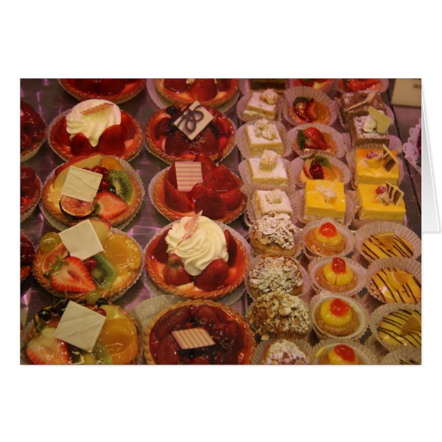 Luxury pastry in a French shop (Front Horizontal)