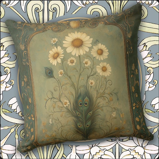 Luxury Peacock Feather Cushion (Creator Uploaded)