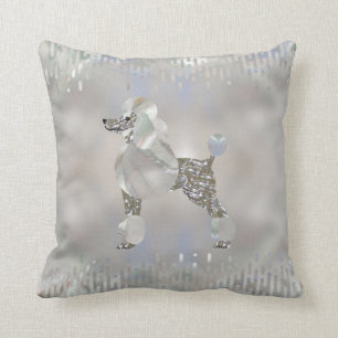 Luxury Pearl and Abalone Poodle Cushion