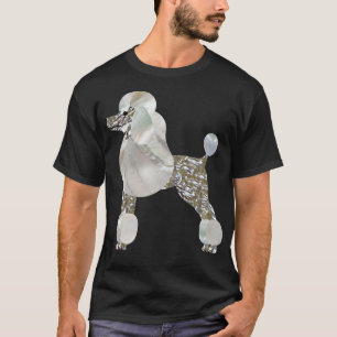 Luxury Pearl and Abalone Poodle  T-Shirt