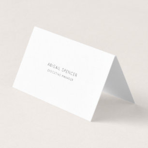 Luxury Pearl Plain Black White Professional Business Card