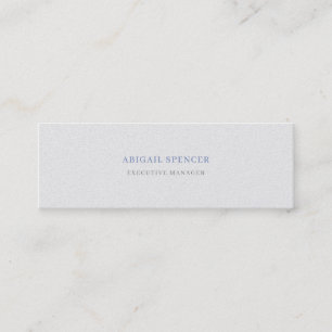 Luxury Pearl Plain Minimal Professional Mini Business Card