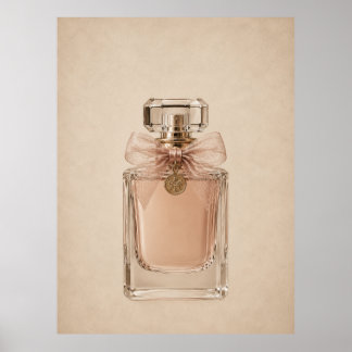 Luxury Perfume Bottle Wall Art | Neutral Feminine
