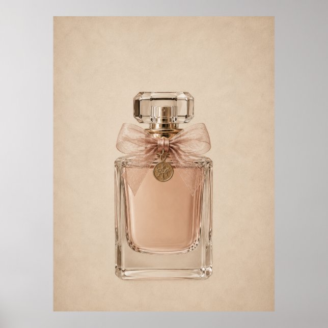 Luxury Perfume Bottle Wall Art | Neutral Feminine  (Front)