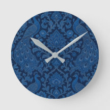 Luxury Persian deep Peacock Blue Pattern 