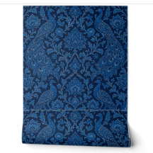 Luxury Persian deep Peacock Blue Pattern 
