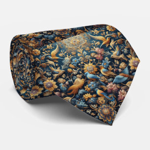 Luxury Persian Designer Rug Faux Silk Neck Tie