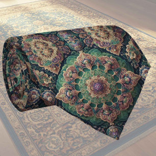 Luxury Persian Designer Rug Faux Silk Neck Tie