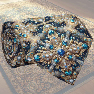 Luxury Persian Designer Rug Faux Silk Neck Tie