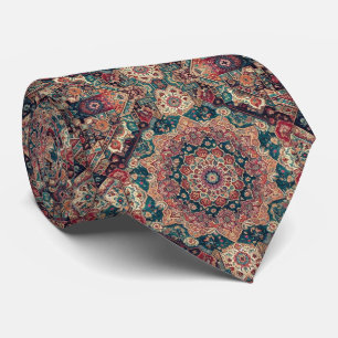 Luxury Persian Designer Style Faux Silk Neck Tie