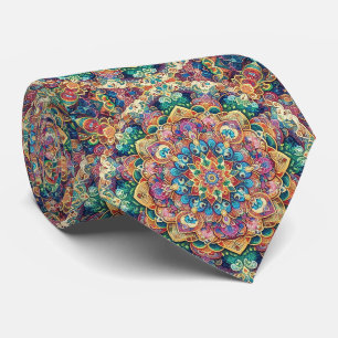Luxury Persian Designer Style Faux Silk Neck Tie
