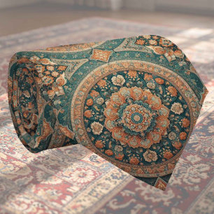 Luxury Persian Designer Style Faux Silk Neck Tie