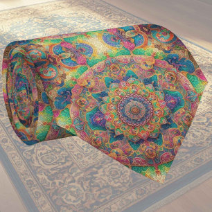 Luxury Persian Designer Style Faux Silk Neck Tie