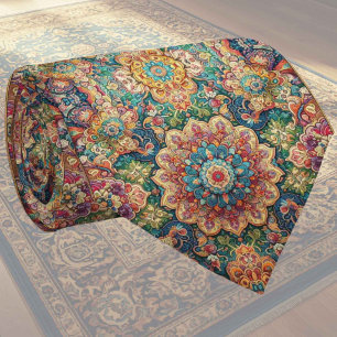 Luxury Persian Designer Style Faux Silk Neck Tie