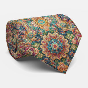 Luxury Persian Designer Style   Faux Silk Neck Tie