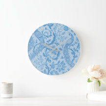 Luxury Persian Pale Peacock Blue Pattern 