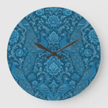 Luxury Persian This  Rich Peacock Blue Pattern 