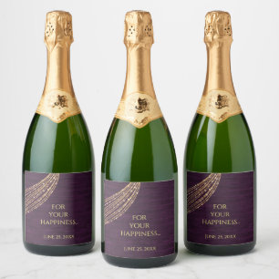 Luxury Personalise Bottle Sparkling Wine Label