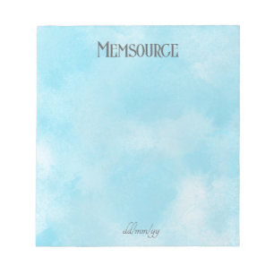 Luxury Personalised Gift. Luxury Personalised Blue Notepad