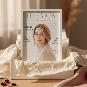 Luxury Personalised Mother’s Day Magazine Cover Poster