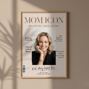 Luxury Personalised Mum   Custom Photo Magazine  Poster