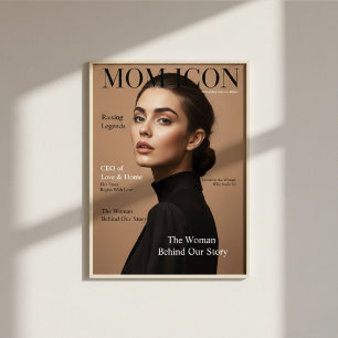 Luxury Personalized Mom Magazine Cover Photo Gift Poster
