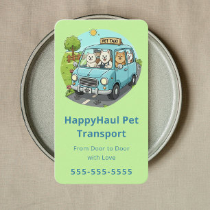 Luxury Pet Travel Concierge Pet Taxi Pet Chauffeur Business Card