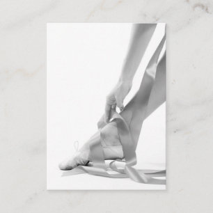 Luxury Photo Ballet School design Business Card