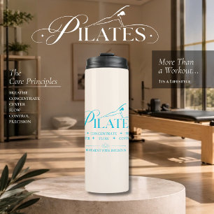 Luxury Pilates The Core Principles Blue Thermal Tumbler