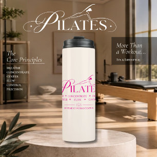 Luxury Pilates The Core Principles Pink Thermal Tumbler