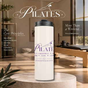 Luxury Pilates The Core Principles Purple Thermal Tumbler
