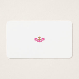 Luxury Pink Brass Profile Cards for Boutique Brand