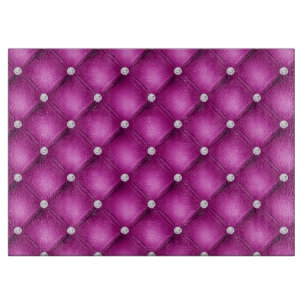 Luxury Pink Diamond Tufted Pattern Cutting Board