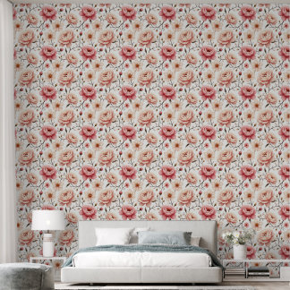 Luxury Pink Floral Wallpaper | Elegant Rose