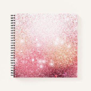 Luxury Pink Glitter design Notebook