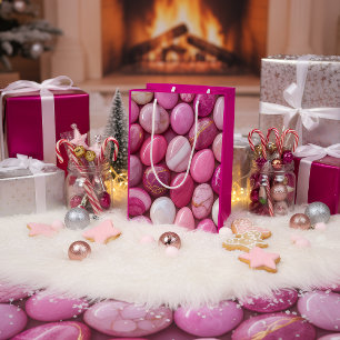 Luxury Pink Marble Pebble Gift Bag