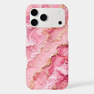 Luxury Pink Ocean Marble with Gold Veins