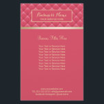 Luxury Pink Quilted Modern Gold Beauty Salon Spa Flyer<br><div class="desc">Luxury Pink Quilted Modern Gold Beauty Salon Spa Brochures.</div>