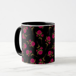 Luxury Pink Rose Popular Floral Mug