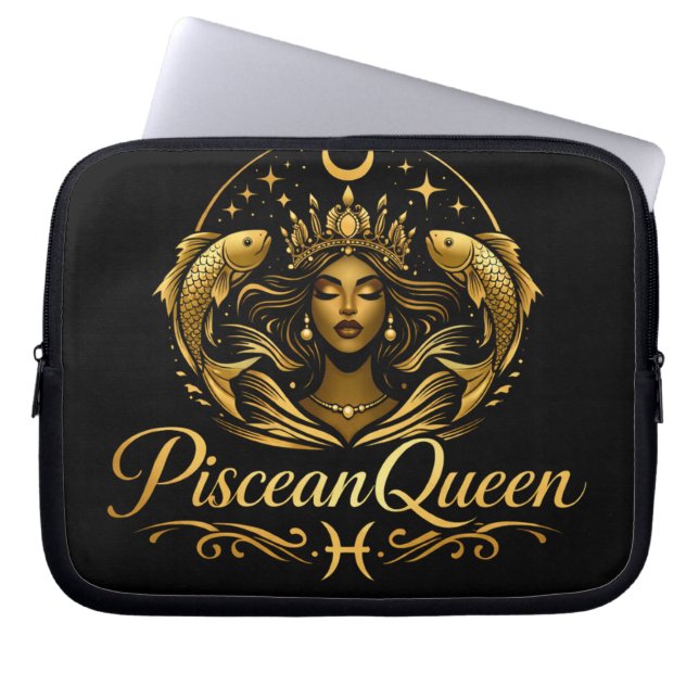 Luxury Piscean Queen Electronics Bag (Front)