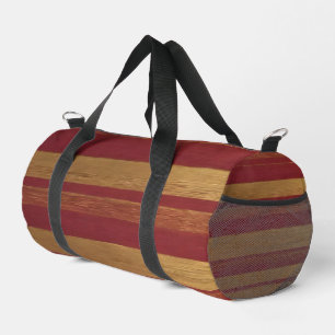 Luxury Popular Burgundy Gold Linen Collection Duffle Bag