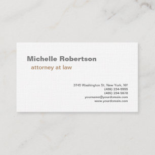 Luxury Premium Linen Black White Plain Minimalist Business Card
