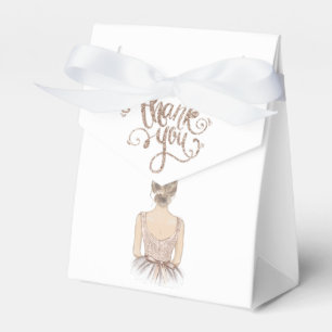 Luxury Princess Birthday Personalized glitter Favour Box