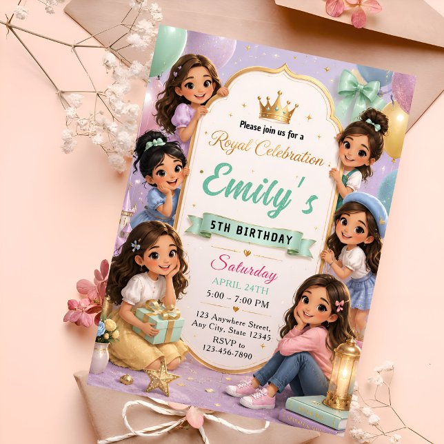 Luxury Princess Party Invitation (Creator Uploaded)