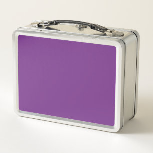 Luxury Purple Metal Lunch Box
