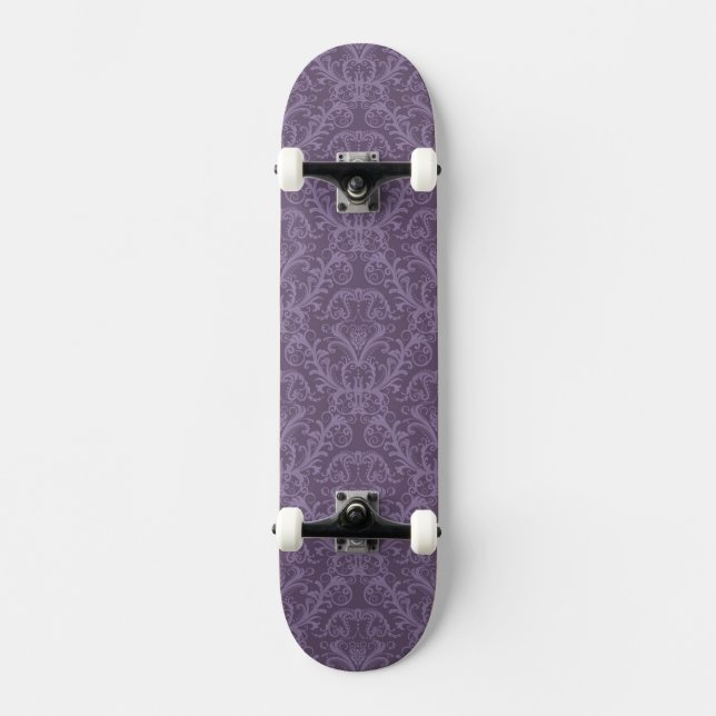 Luxury Purple Wallpaper Skateboard (Front)